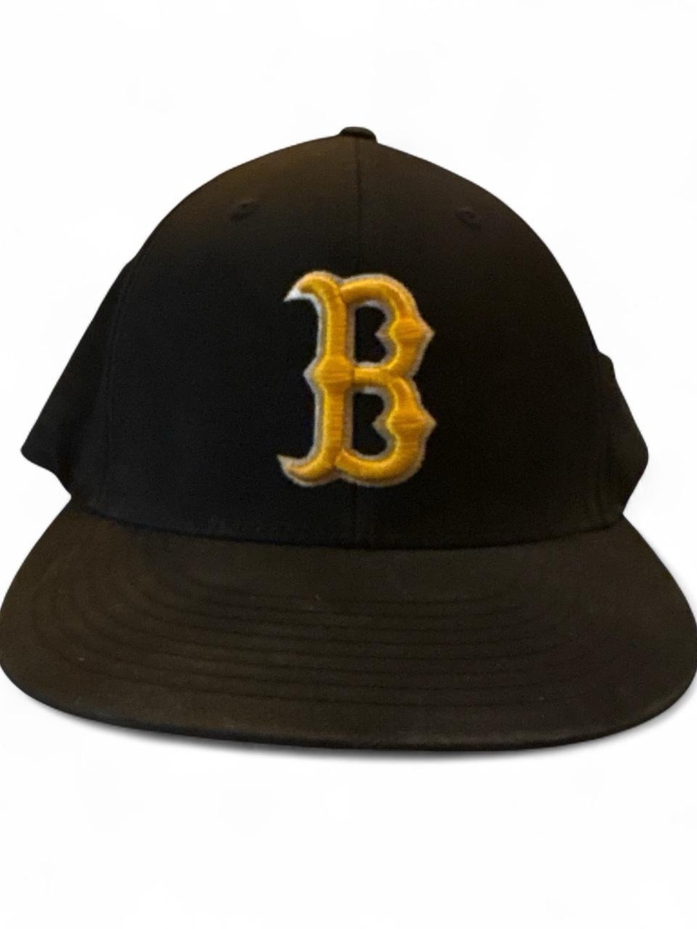 Black Baseball Cap with Yellow Boston sox Logo